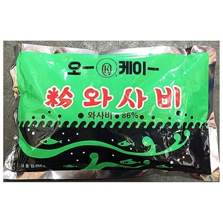 와사비가루(오케이 250g)X4 와사비 고추냉이가루 고추냉이 와사비분말 일식재료 조미료 업소용 대용량 일식당재료