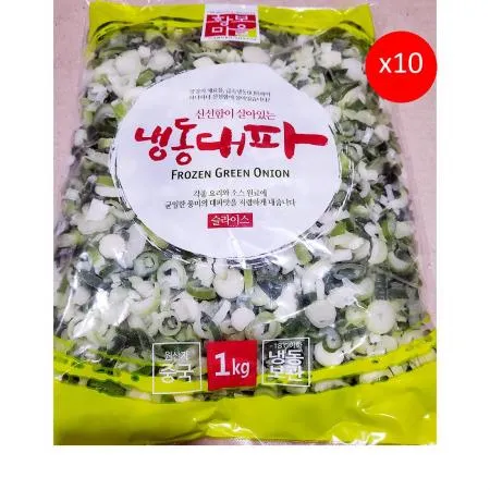 황보마을 대파(슬 1K) X10 슬라이스대파 손질대파 냉동대파 황보마을대파 업소용대파 식자재대파 대용량대파 국물재료 파기름용