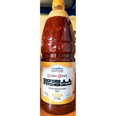 청우 닭강정소스 2.1Kg 치킨소스 양념치킨소스 강정소스 소스 닭강정가게 치킨집 업소용 대용량