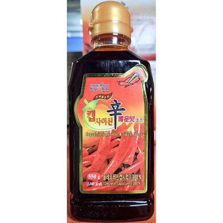 캡사이신소스(청우 550g) 캡사이신 매운맛소스 핫소스 업소용 식자재 매운양념 불닭소스 요식업