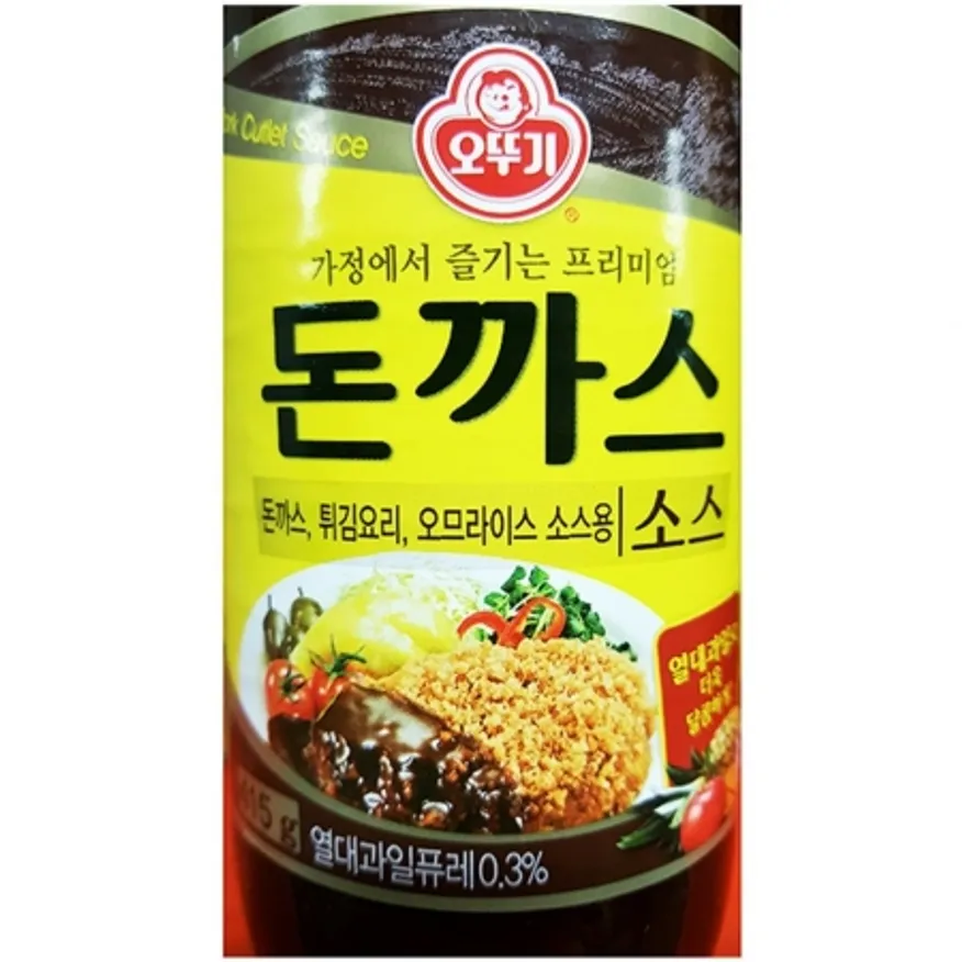 돈까스소스(오뚜기 415ml) 돈가스소스 튀김소스 경양식소스 양식소스 업소용 돈까스전문점 분식집소스 소스 식자재 이미지