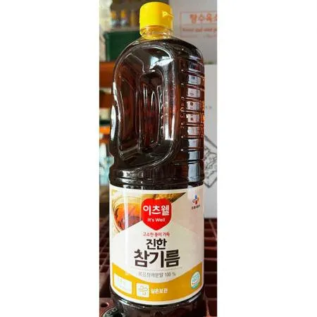 참기름(이츠웰 1.8L PET) 6개 식자재 업소용 대용량 오뚜기 저온압착 제일제당 고소한 년 농부창고 고향식품 강동상회 국산 이미지