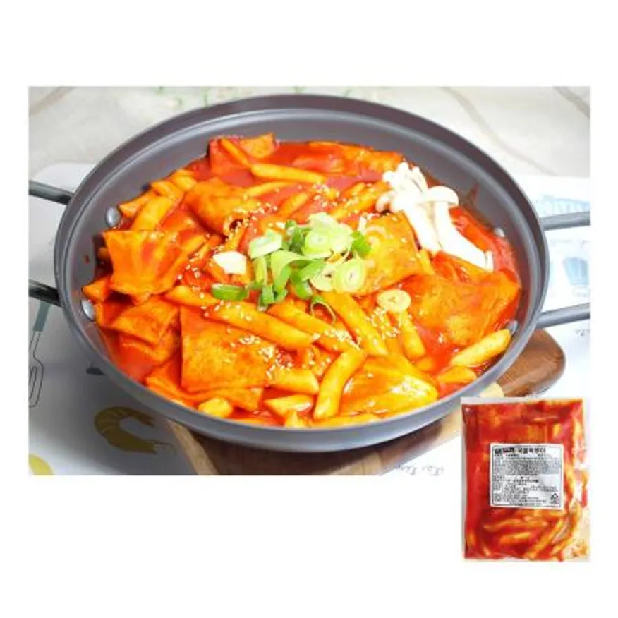 국물떡볶이(400g) 떡볶이 즉석떡볶이 냉동떡볶이 밀키트 간편식 분식집재료 학교급식 야식메뉴 식당용 이미지