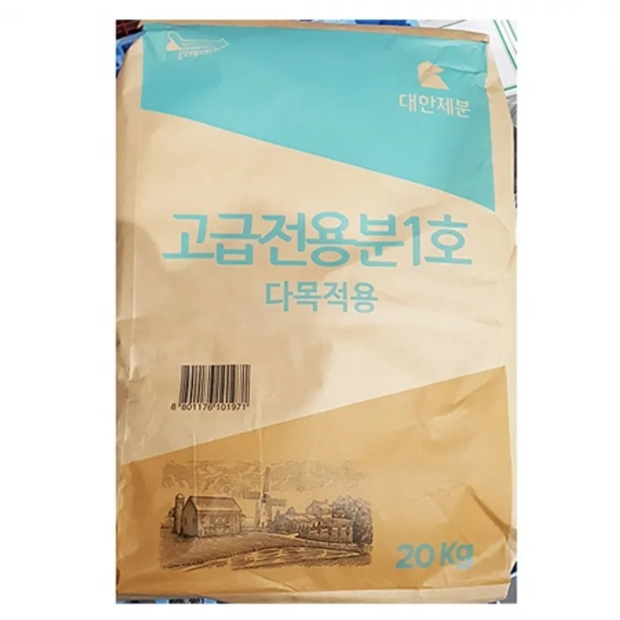 고급전용분 밀가루 1호(곰표 20K) 1개 식자재 업소용 대용량 고급 곰표 제면용 대한 오너클랜 기타 이미지