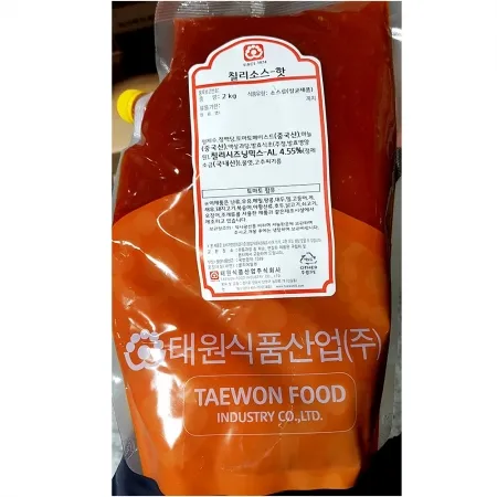 태원 핫칠리소스 2K 칠리소스 매운소스 디핑소스 소스류 업소용 대용량 식자재 멕시칸요리 태원핫칠리소스