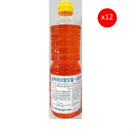 갈릭버터향오일(태원 900ml) 12개 식자재 업소용 대용량 롯데 갈릭버터 태원 달디단마켓 마늘향 갈릭 분이네 마늘향오일 지케이푸드 이미지