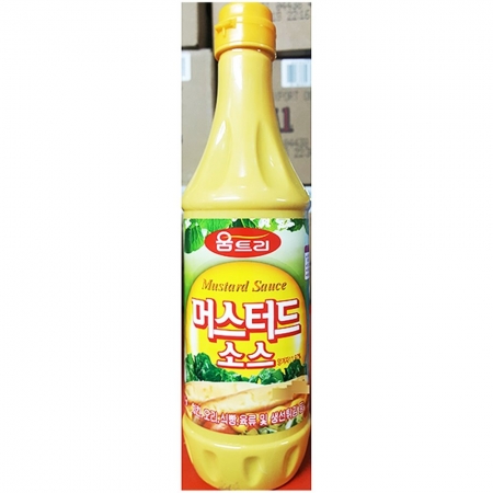 머스타드소스(움트리 925g)X10 겨자소스 핫도그소스 치킨소스 샌드위치소스 업소용 대용량 식자재 분식집 패스트푸드점