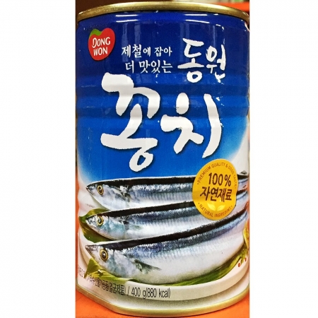 동원 꽁치캔 400g 12개 식자재 업소용 대용량 꽁치캔 오뚜기 대량 김치찌개용 대용량 통조림 꽁치통조림 펭귄 동원 이미지
