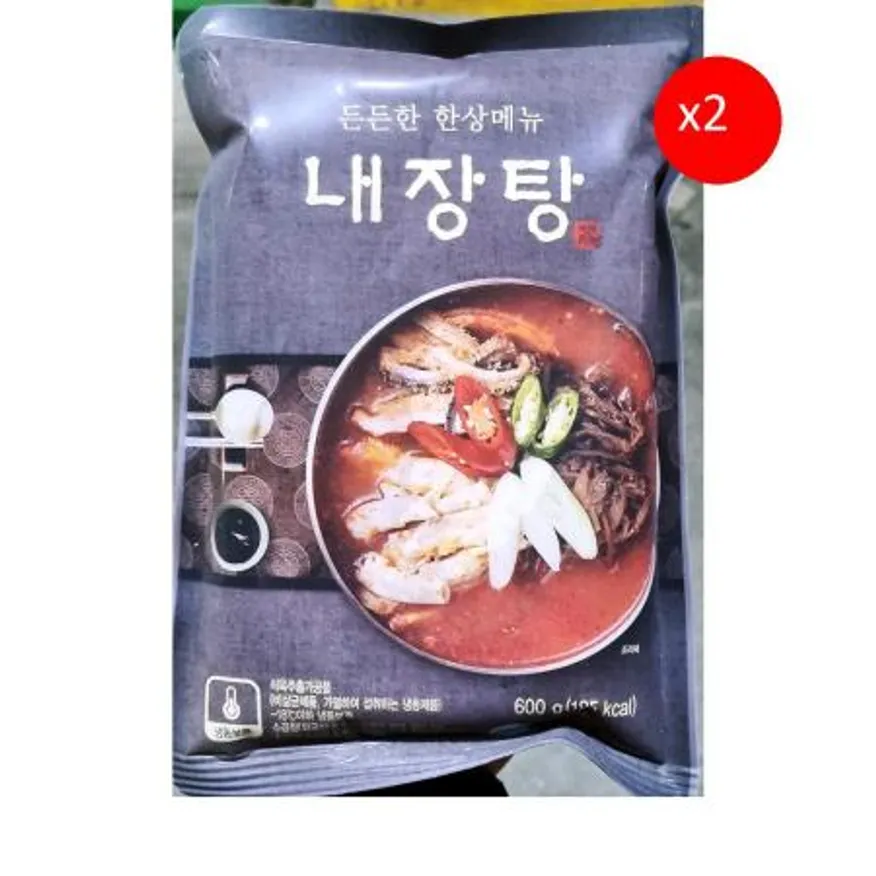 성일 소내장탕 600g 2개 식자재 업소용 대용량 팔도 선봉 고향 성일 초원 업소용 내장탕 팔도식품 진한식품 이미지
