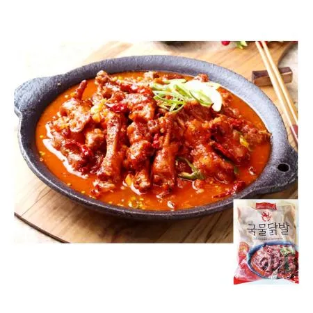 국물닭발(800g) 닭발 매운닭발 술안주 야식 업소용 냉동닭발 포장마차메뉴 식당메뉴 간편식
