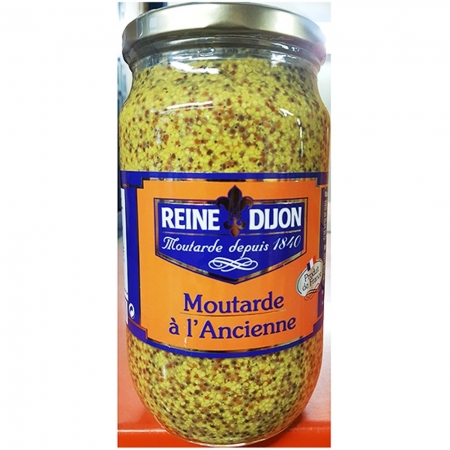 홀머스타드소스(르네 820g) 홀머스타드 겨자소스 씨겨자소스 홀그레인머스타드 업소용 대용량 식자재 레스토랑 양식소스