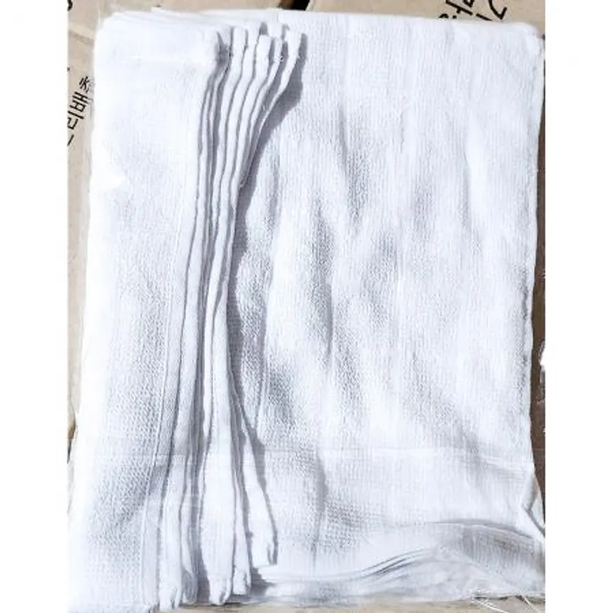 행주(면 흰색 소 28x28cm 10입) 면행주 흰색행주 주방행주 업소용행주 식당행주 카페행주 청소행주 소형행주 면수건 이미지