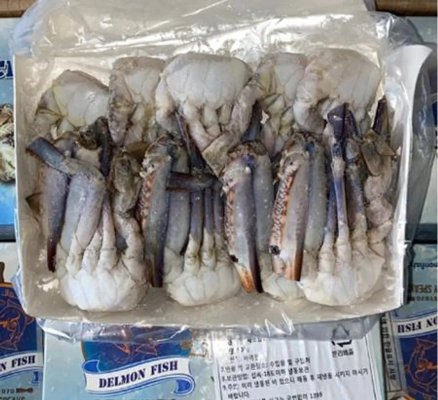 냉동 절단 꽃게 튀니지 바레인 500g사이즈 (L)-1팩 손질꽃게 양념게장 이미지