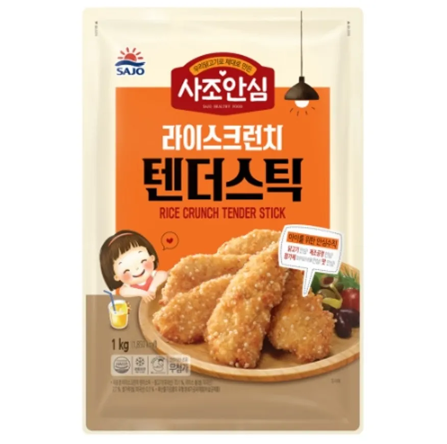 사조대림 대림선 안심치킨 라이스 크런치 텐더스틱 1kg  이미지