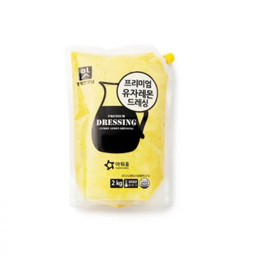 (아워홈) 냉장 프리미엄 유자레몬드레싱 행복한맛남 2kg(주문발주상품-익일출고) 이미지