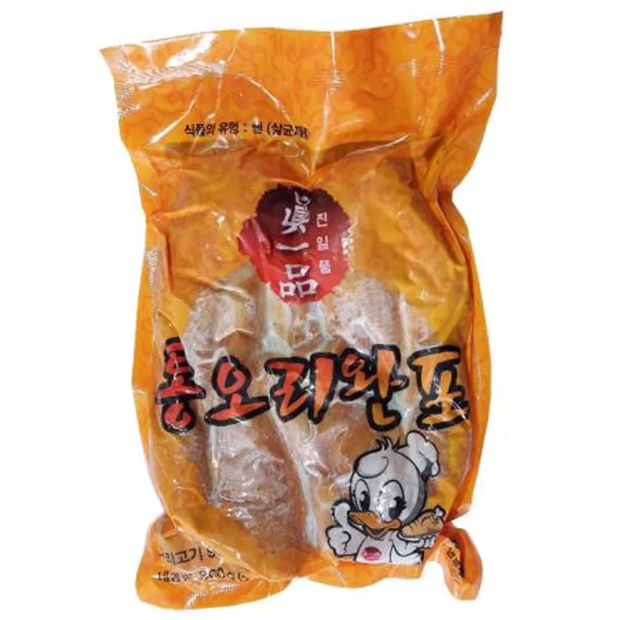 훈제오리 통오리완포 900g 진일품 에쓰푸드 냉동 이미지