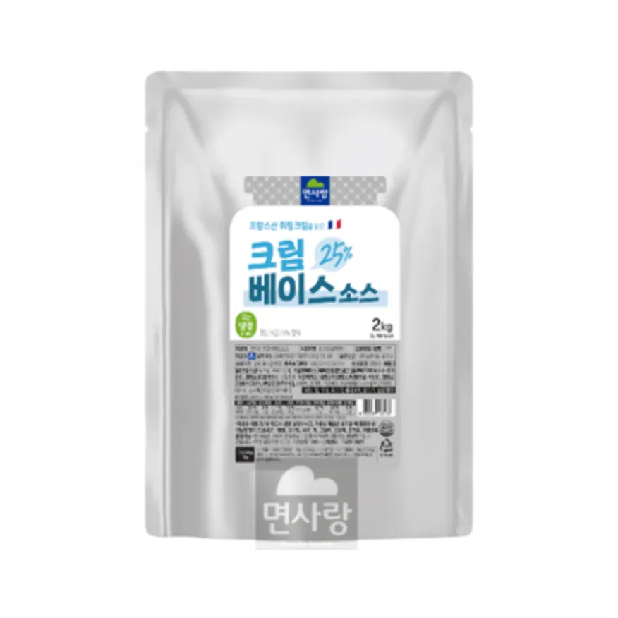 면사랑 냉장 크림베이스 소스 2kg x 5개 까르보나라 리조또 크림스파게티 이미지