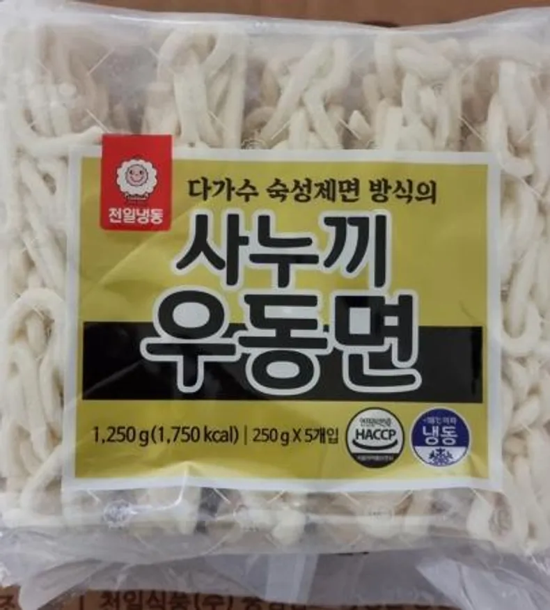사누끼냉동우동면1250g천일박스 이미지