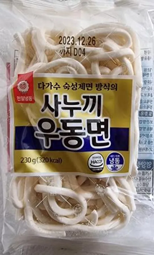 천일사누끼냉동우동면(1입-10)230g*40/box 이미지