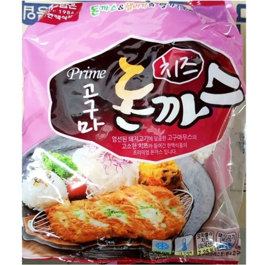 한맥 고구마 치즈돈까스(200gx5) 고구마무스 업소용 냉동돈까스 돈카츠 이미지