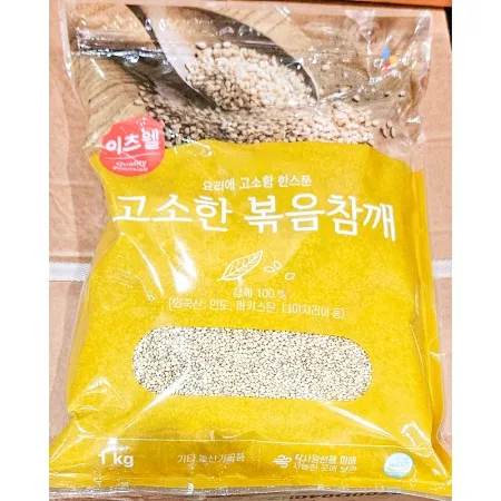 참깨(이츠웰 1kg)  업소용 고소한 통참깨 볶음참깨 볶음깨