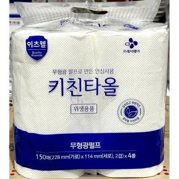 키친타올 (이츠웰 150매 4롤) X12 업소용 주방 종이 수건 타월
