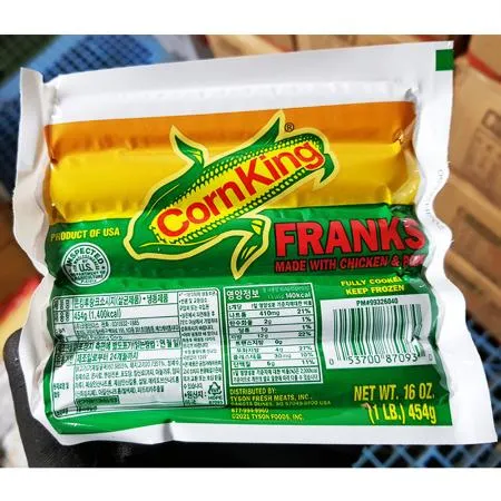 콘킹 저염부대소시지 454g X40 업소용 후랑크 소시지 부대찌개햄