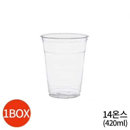 14온스 92파이 투명컵 420ml 1000개 1박스