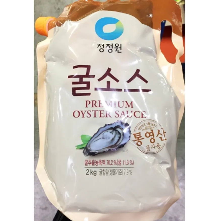 굴소스(대상 파우치팩 2kg) 업소용 오이스터 소스 청정원 중식 굴양념 이미지