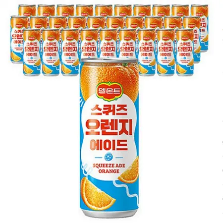 델몬트 스퀴즈 오렌지에이드 캔 240ml x 30개