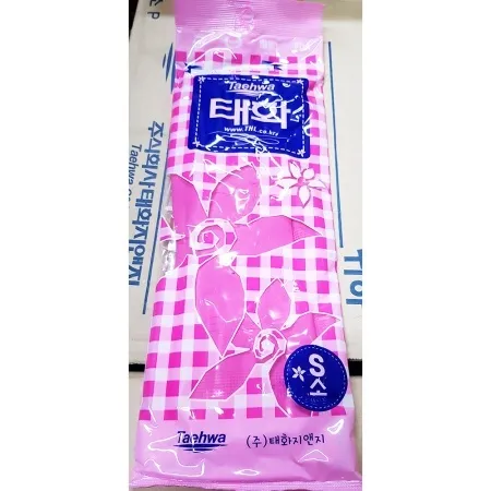 고무장갑(태화 단보 S 핑크 소) 업소용 가정용 주방 설거지 장갑 이미지