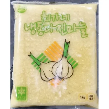 다진마늘(옛날 1kg)X6 업소용 냉동 간마늘
