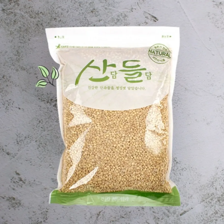 산담들담 찰보리 1kg 업소용 잡곡 보리 이미지