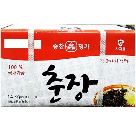 춘장(중찬 14kg) 중식 중화요리 짜장면 소스 대용량 식당용 이미지