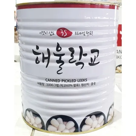 락교(삼도 3S 3kg) X6 업소용 절임 장아찌 통조림