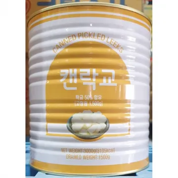 락교SS 이엔 3kg 업소용 염교 통조림 절임 캔락교