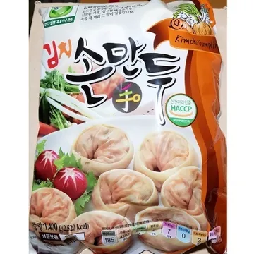 김치손만두(엄지 1.4kg) 업소용 냉동 김치만두