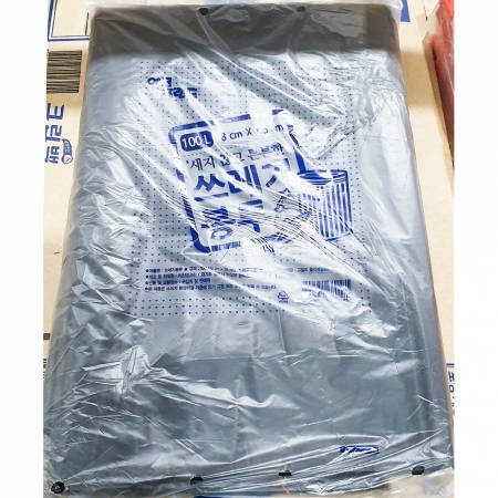 에코프랜드 쓰레기봉투 검정색 100리터 78x95cm 50매 분리수거 비닐봉투