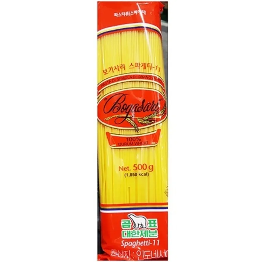 스파게티(보가사리 500g)X2 업소용 듀러밀 통밀 파스타면 이미지