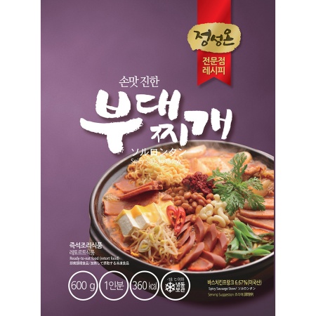 부대찌개(초원 600g) X5 업소용 밀키트 간편식 즉석요리