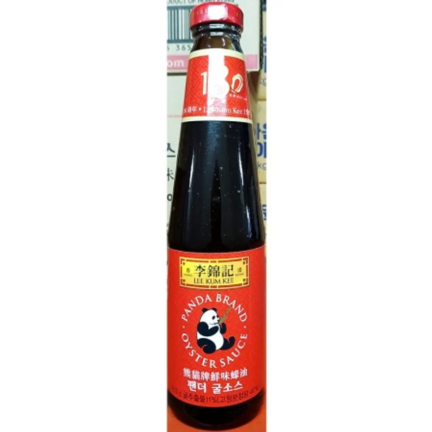이금기 팬더 굴소스 510g 중식 액상 소스 유리병 이미지