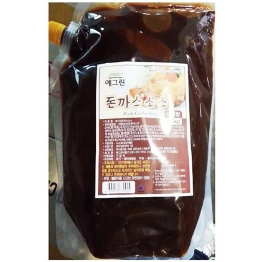 돈까스소스(예그린 2.1kg) 업소용 캡파우치 돈카츠 양념 소스 이미지