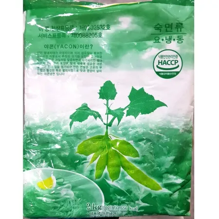 야콘냉면(이동천 2kg) 업소용 냉동 냉면사리 면