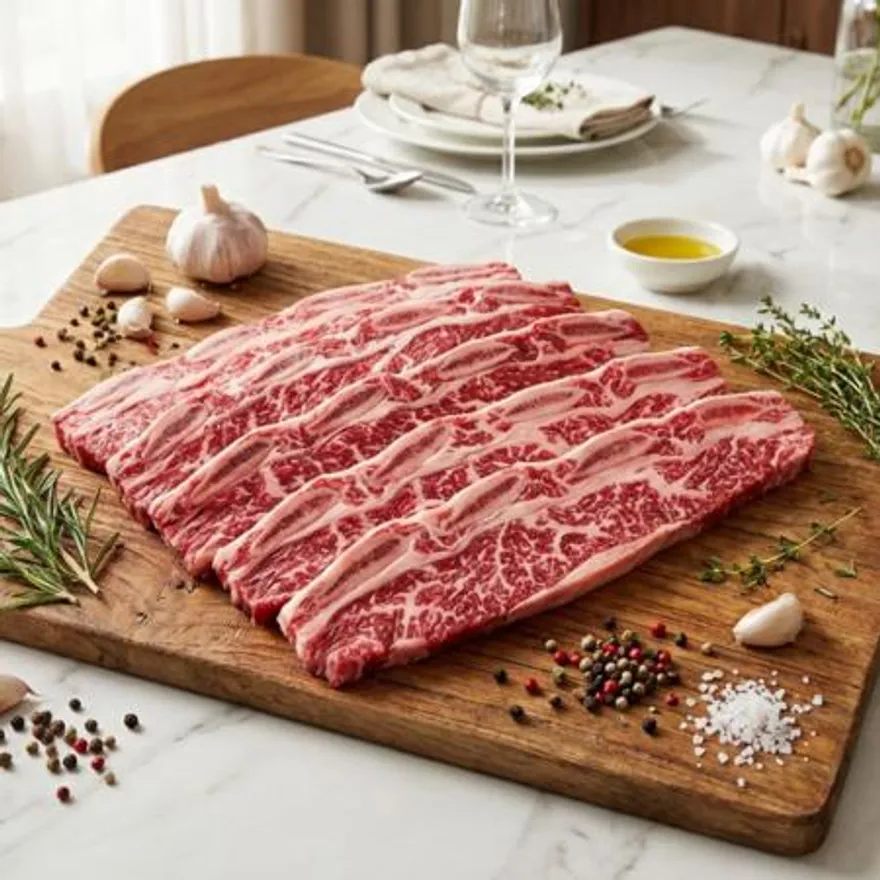멕시코산 LA갈비 5kg 두꺼운컷 약 1.5cm 냉동 소갈비 구이 정육점 업소용 이미지