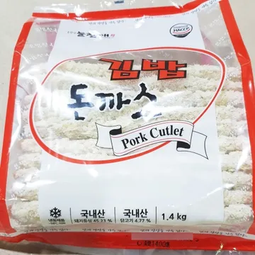 돈까스(김밥 늘찬 1.4kg 70g x20) X6 업소용 냉동 돈가스
