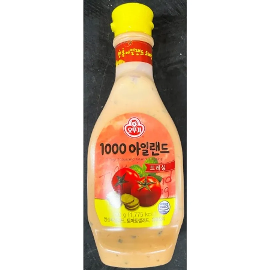 오뚜기 사우전드아일랜드드레싱 500g 양상추 토마토 샐러드 소스 이미지