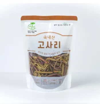 국내산 고사리 400gX10팩 업소용 냉동 삶은 데친 나물