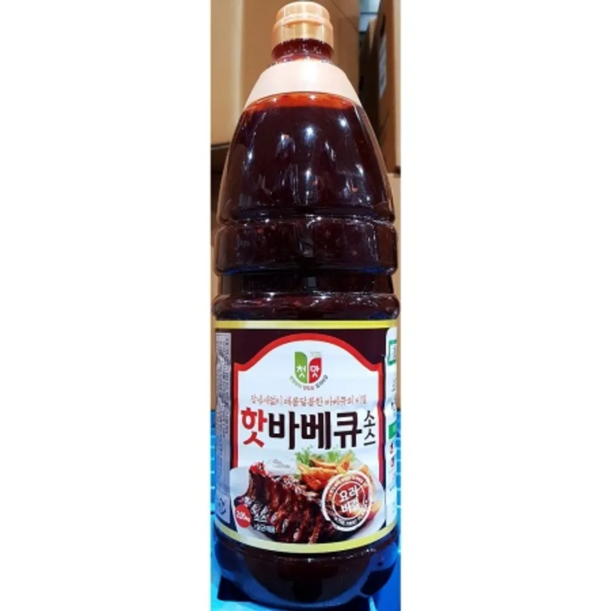 청우 핫바베큐소스 업소용 매콤달콤 바비큐 소스 양념 2.1Kg 이미지