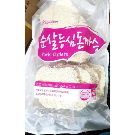 통등심돈까스 업소용 냉동 등심 돈까스 2.2Kg 이미지