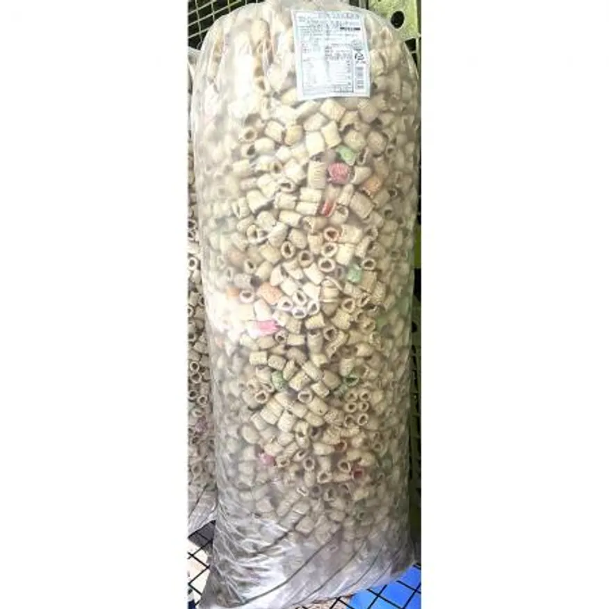 마카로니과자(영진 소금대롱 칼라 벌크 3kg) 업소용 뻥튀기 안주 이미지